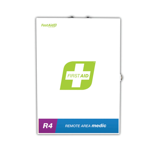 R4 Industra Max First Aid Kit – Metal Wall Mount
