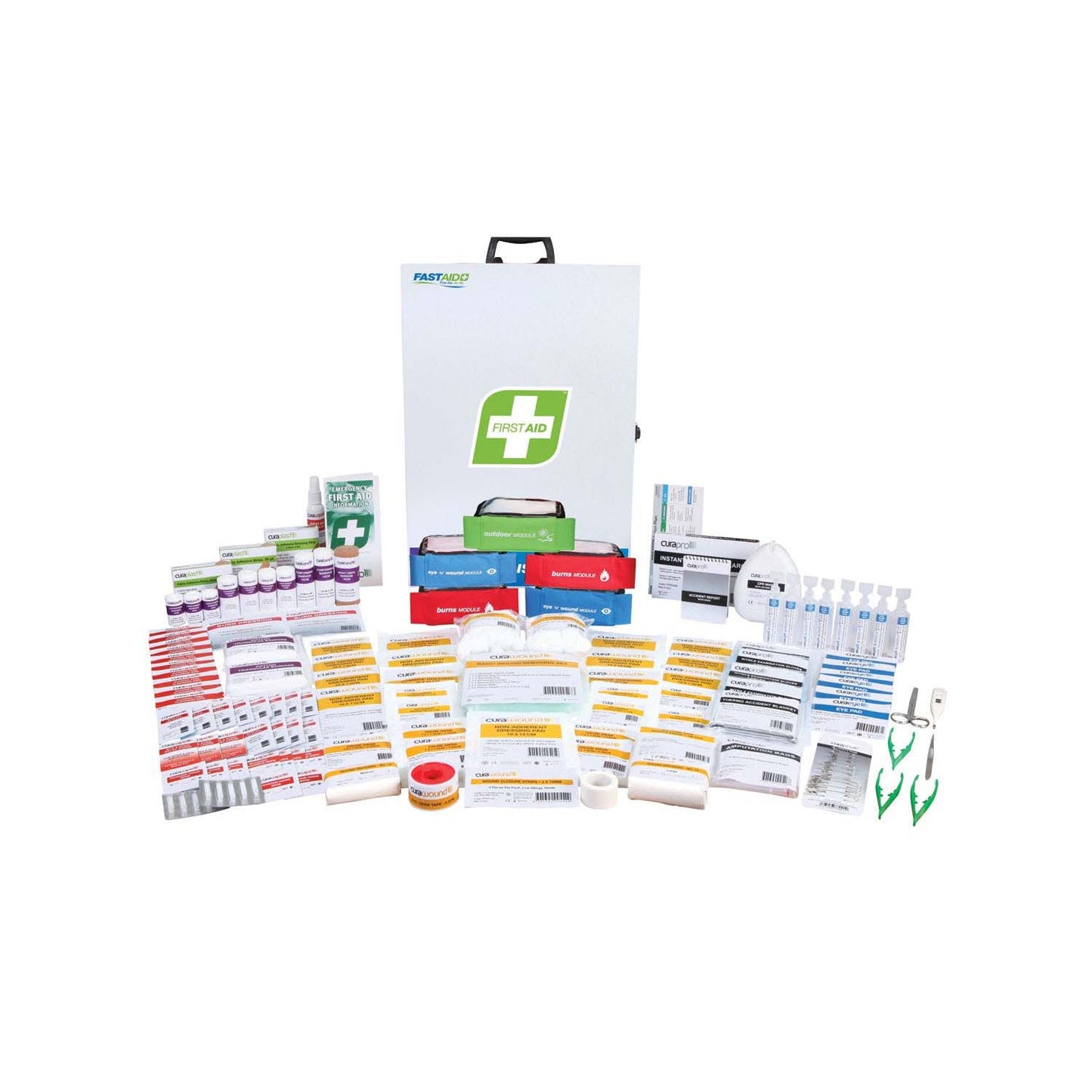 R4 Industra Max First Aid Kit – Metal Wall Mount