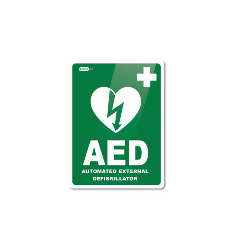 Plastic AED Sign