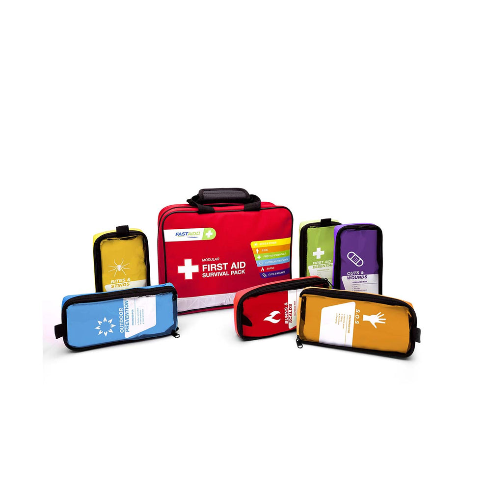First Aid Kit Pacl Modular Survival Pack First Aid Kit – Red Medical
