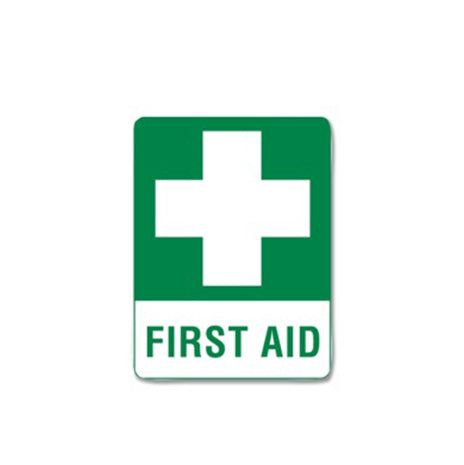 First Aid Sign - Metal – Red Medical